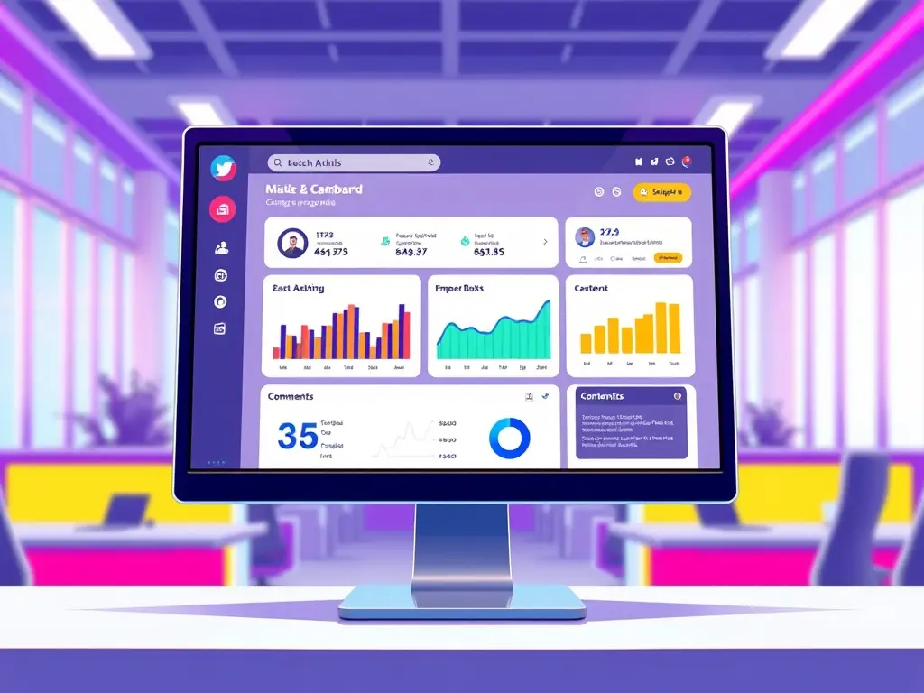 A dynamic display of targeted ads across various social media platforms, demonstrating Loewe Digital's paid media campaign management.